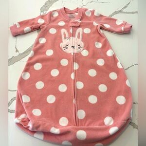 Carter's Pink Polka Dot Bunny Sleep Sack